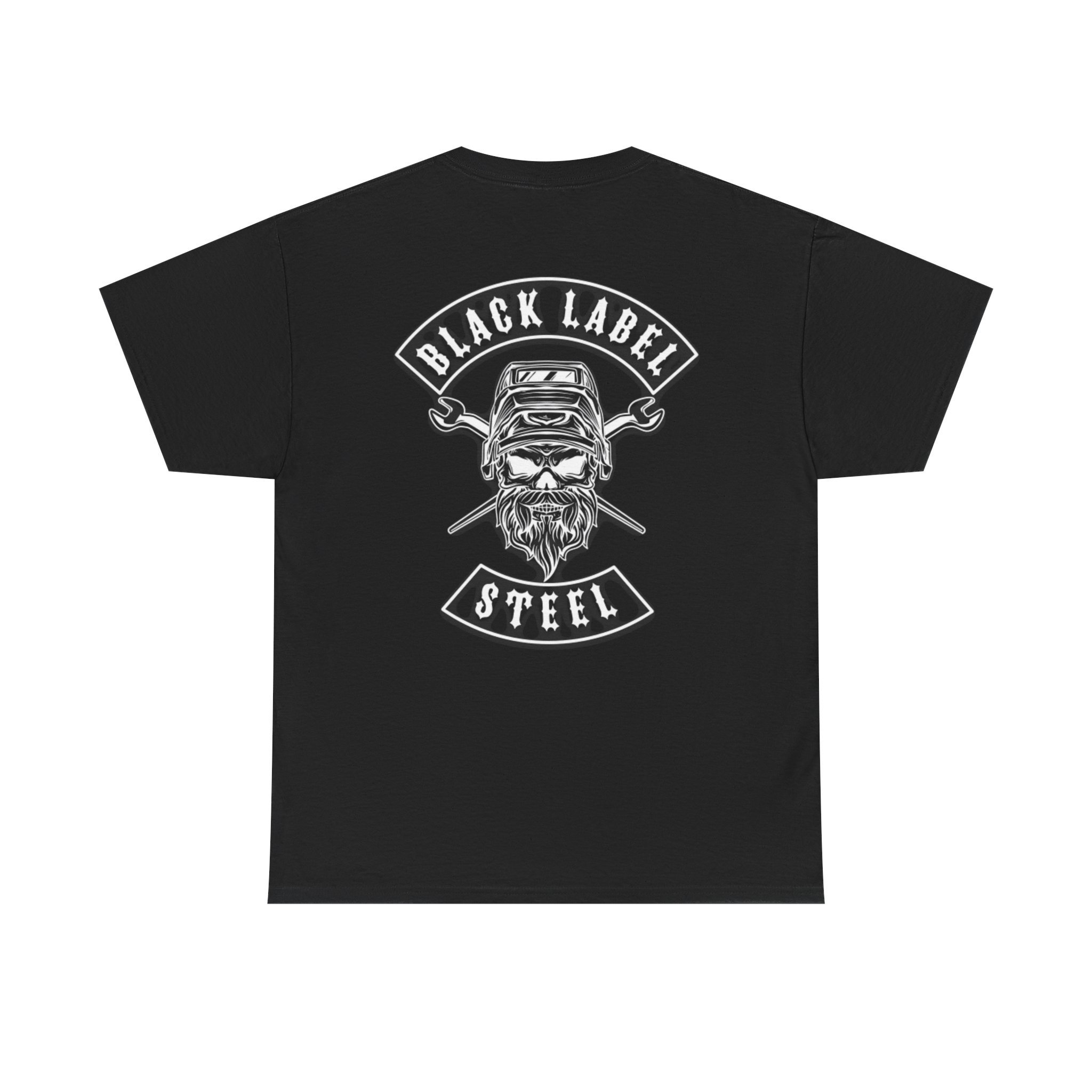  game shirt ベルギー製　万国旗タグ　vintage 黒 Safety Orange T-Shirt – Black Label Steel (Employee Certified